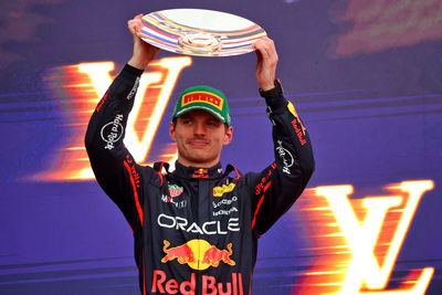 For once, Max Verstappen was happy to settle for second