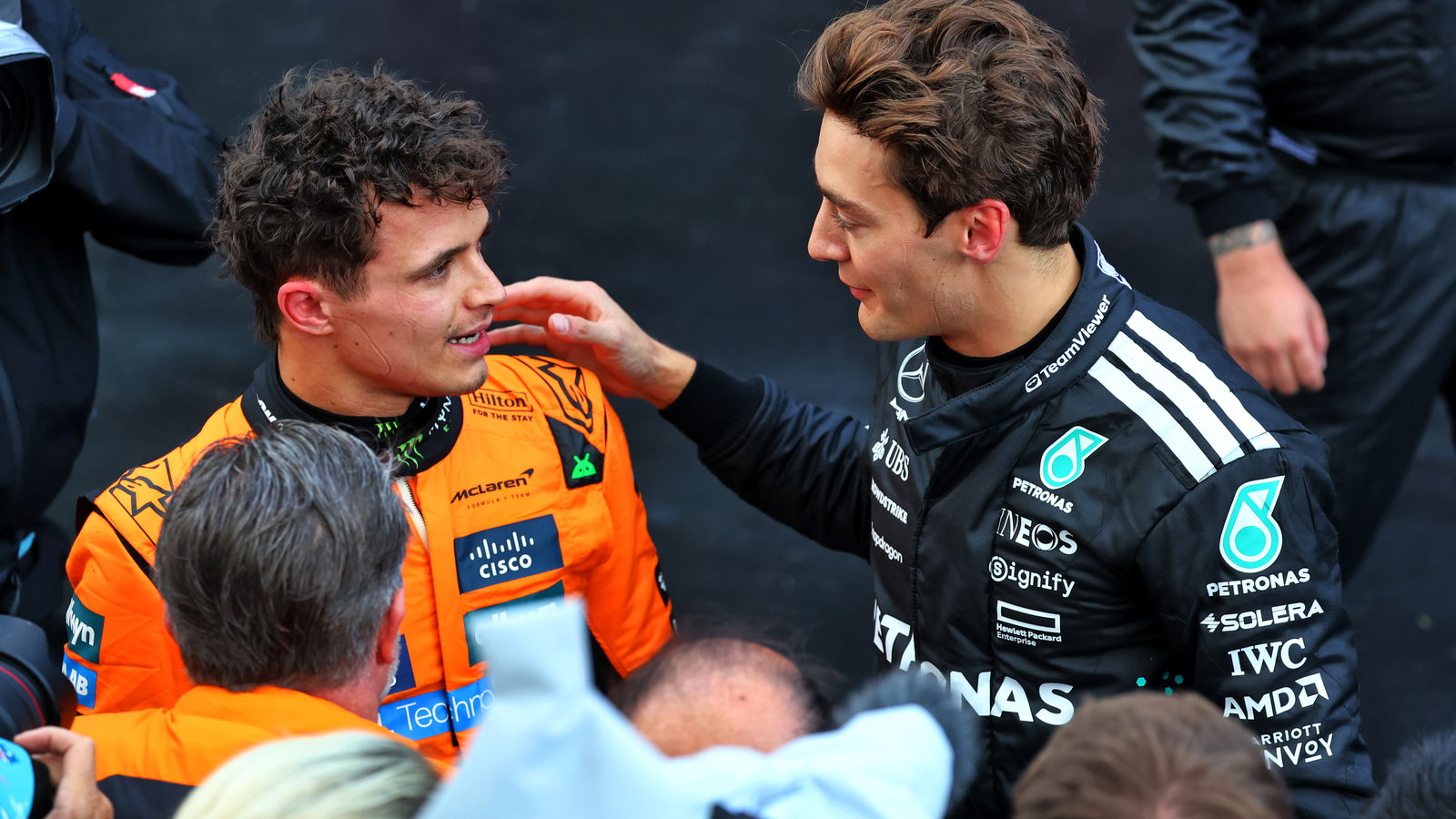 Lando Norris and George Russell