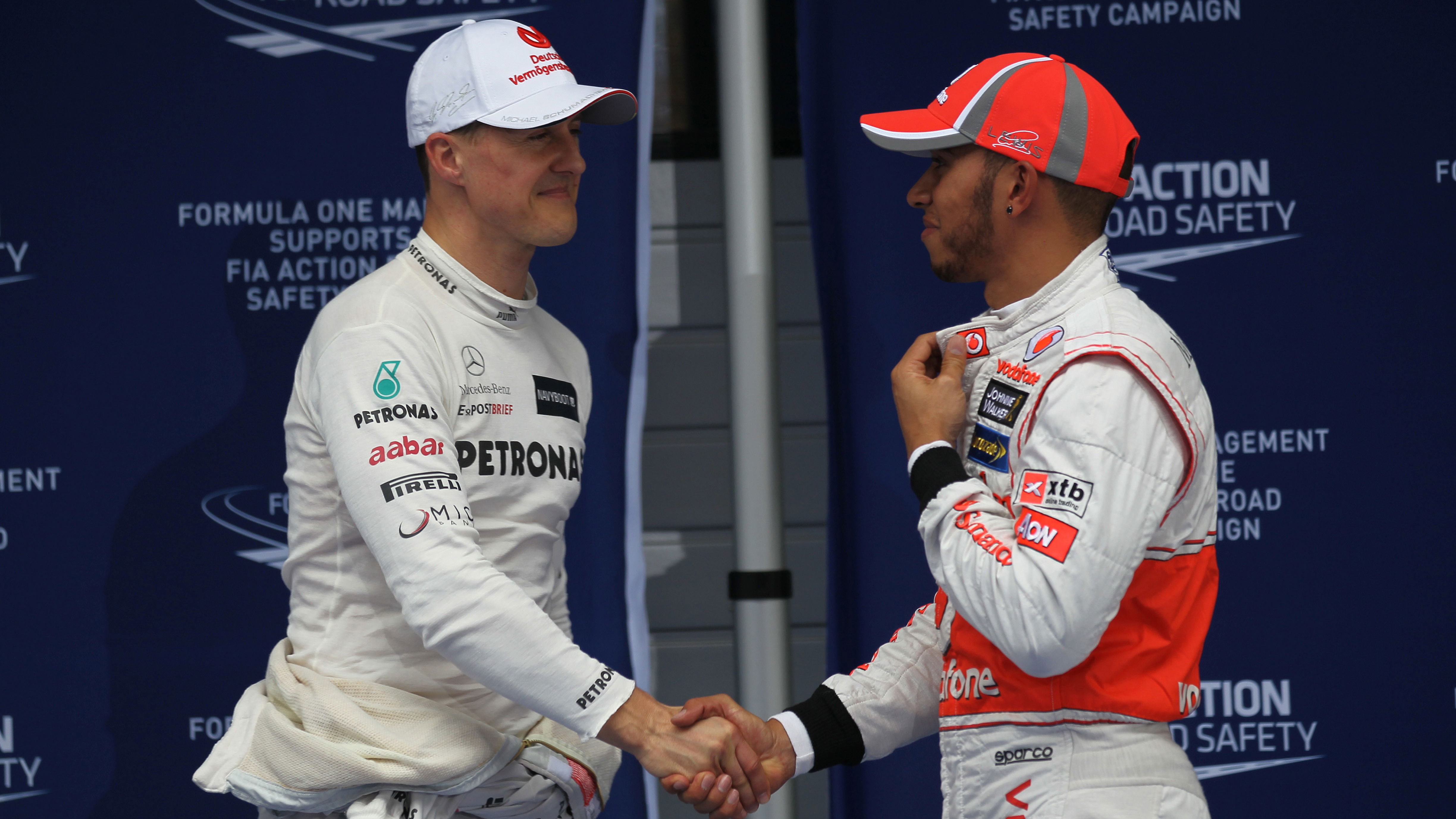 Michael Schumacher & Lewis Hamilton 