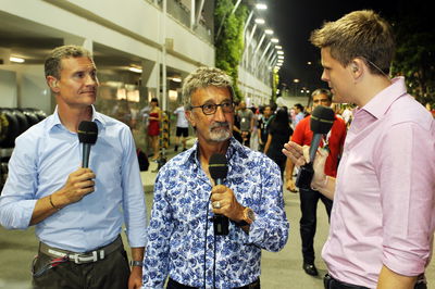 David Coulthard, Eddie Jordan and Jake Humphrey 