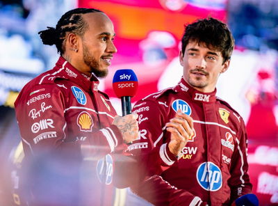 Lewis Hamilton and Charles Leclerc