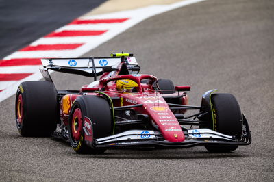 Lewis Hamilton driving Ferrari's 2025 F1 car in Bahrain 