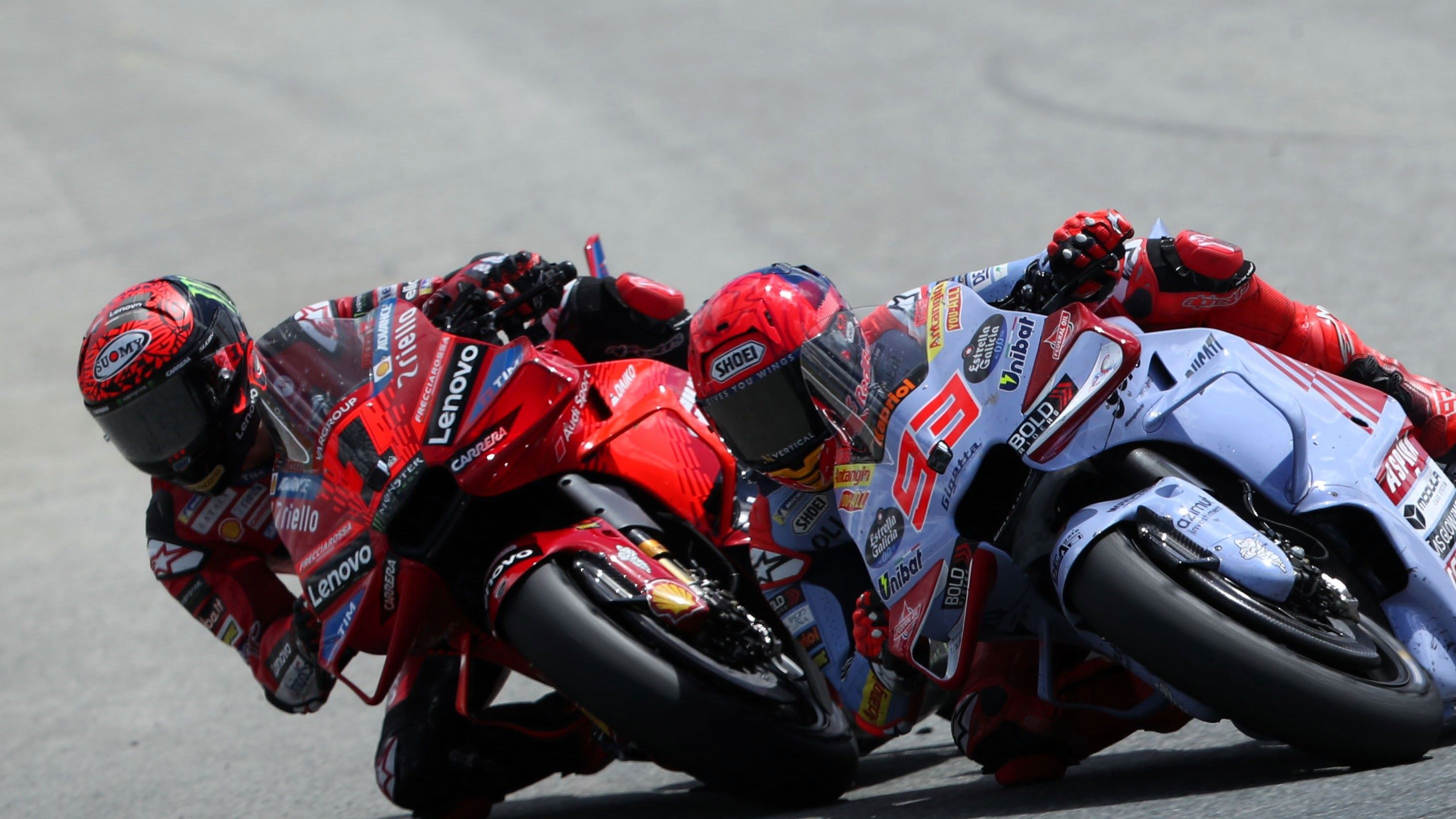 Bagnaia, Marquez, 2024 Spanish MotoGP