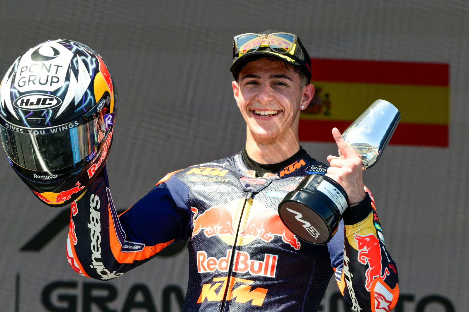 Jose Antonio Rueda, Jerez Moto3 winner, 27 April 2025.