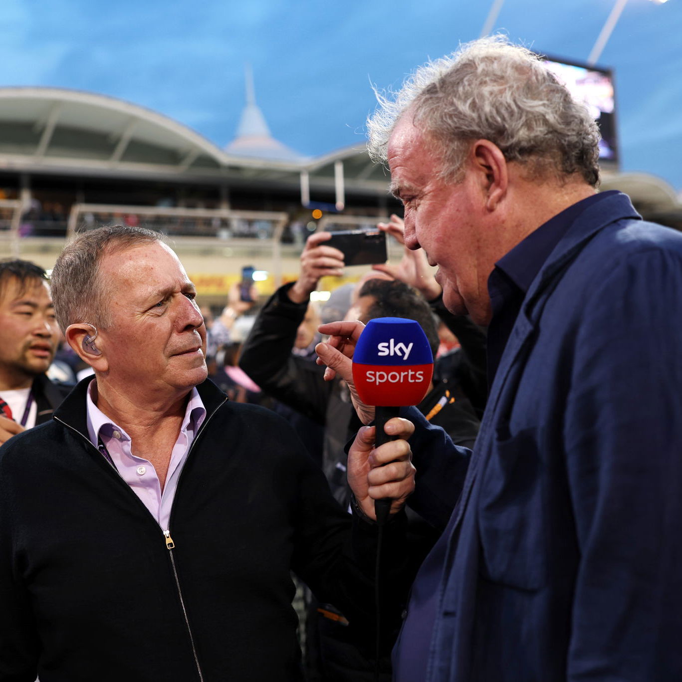 Martin Brundle and Jeremy Clarkson
