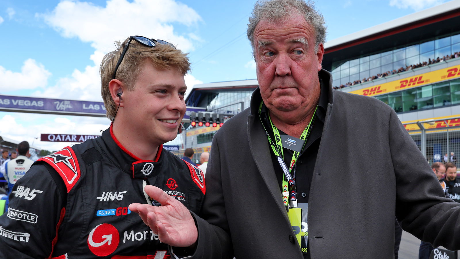 Jeremy Clarkson at last year's British Grand Prix 