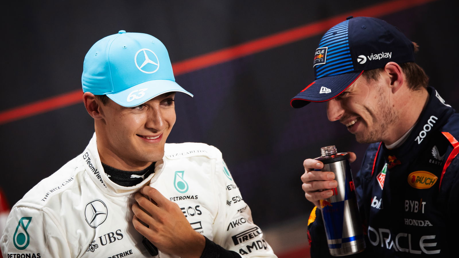 Russell, Verstappen