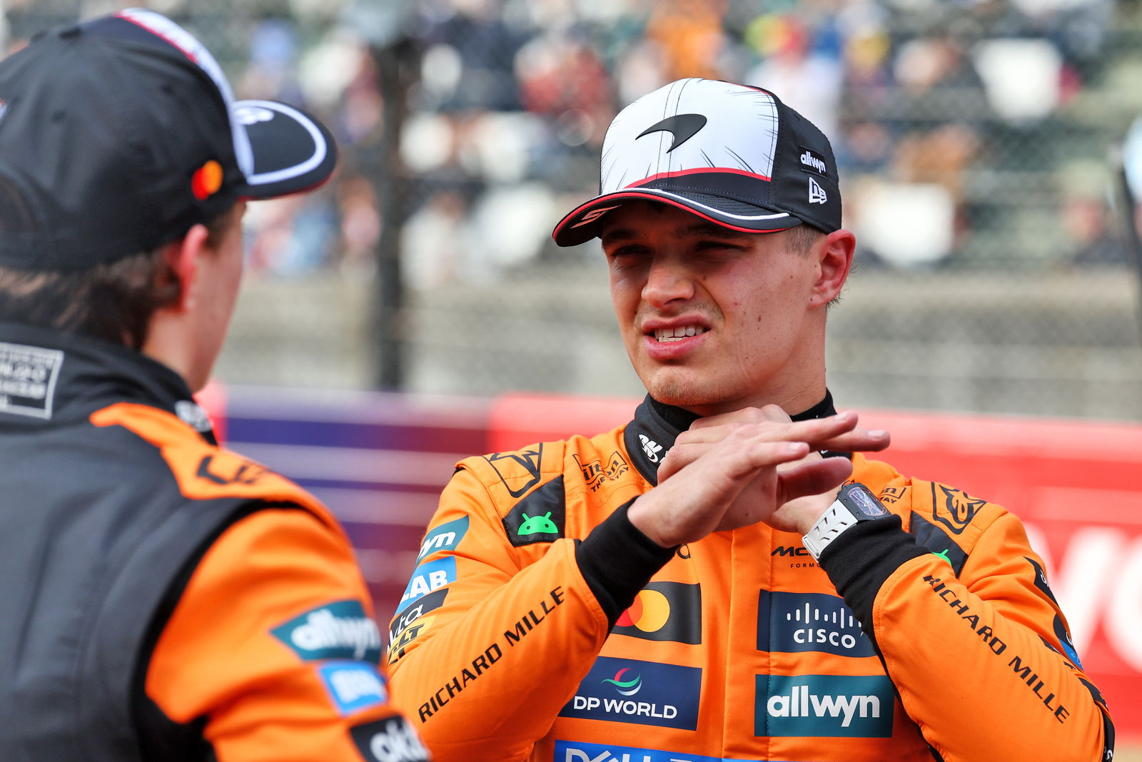 Lando Norris questioned McLaren's strategy 