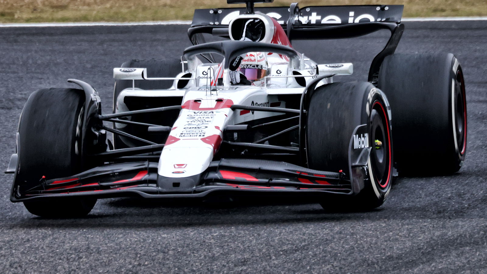 Max Verstappen celebrates his first win of 2025