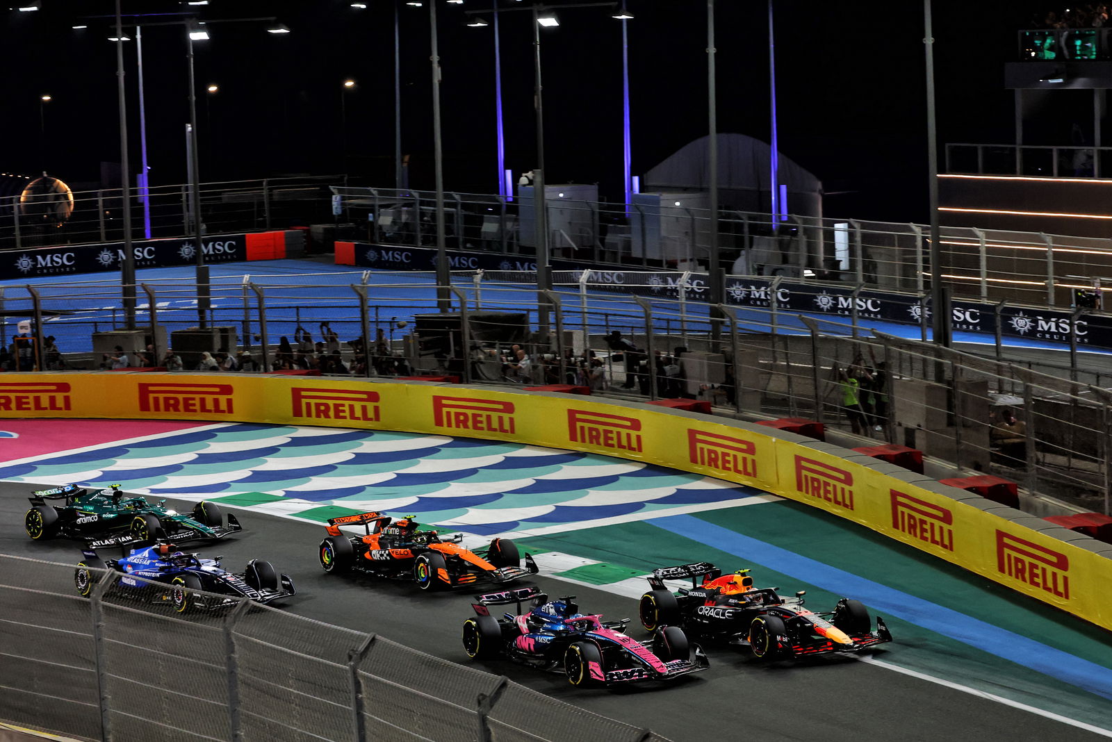Pierre Gasly and Yuki Tsunoda battle in Saudi Arabia