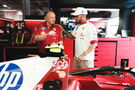 Fred Vasseur and Lewis Hamilton 
