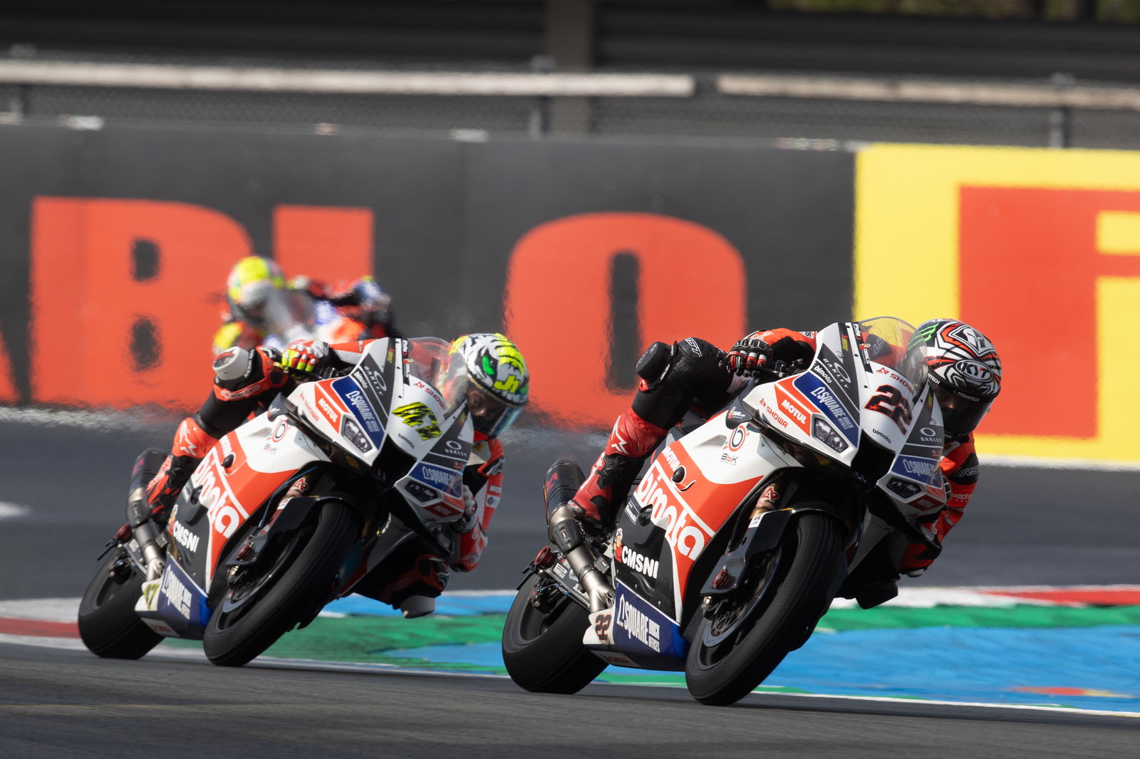 Alex Lowes, Axel Bassani, 2025 Dutch WorldSBK. Credit: Gold and Goose.