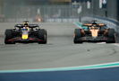 Max Verstappen and Oscar Piastri go wheel-to-wheel