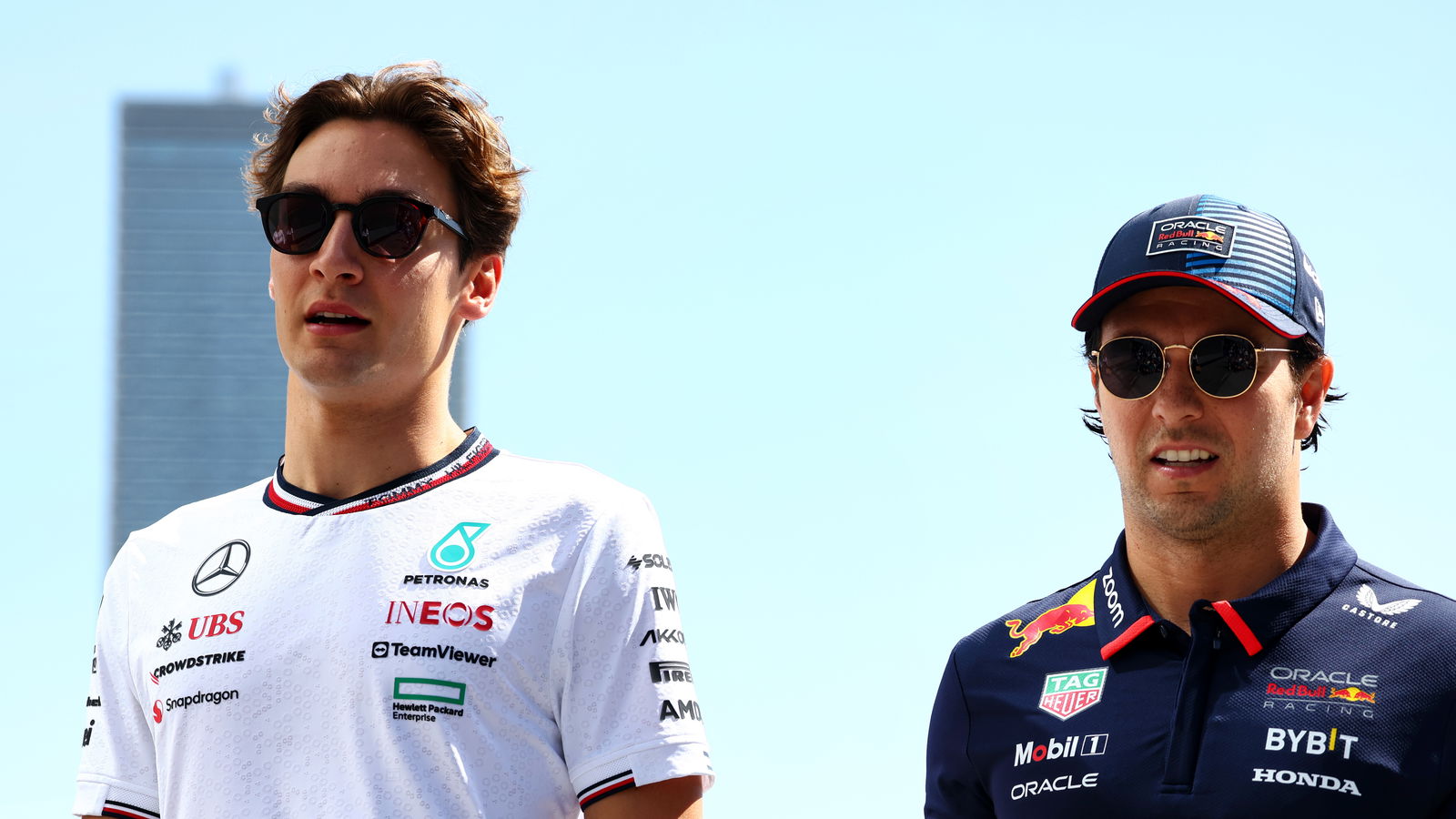 George Russell, Sergio Perez