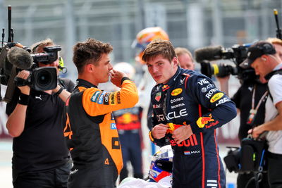 Norris was beaten to pole by Verstappen in Miami