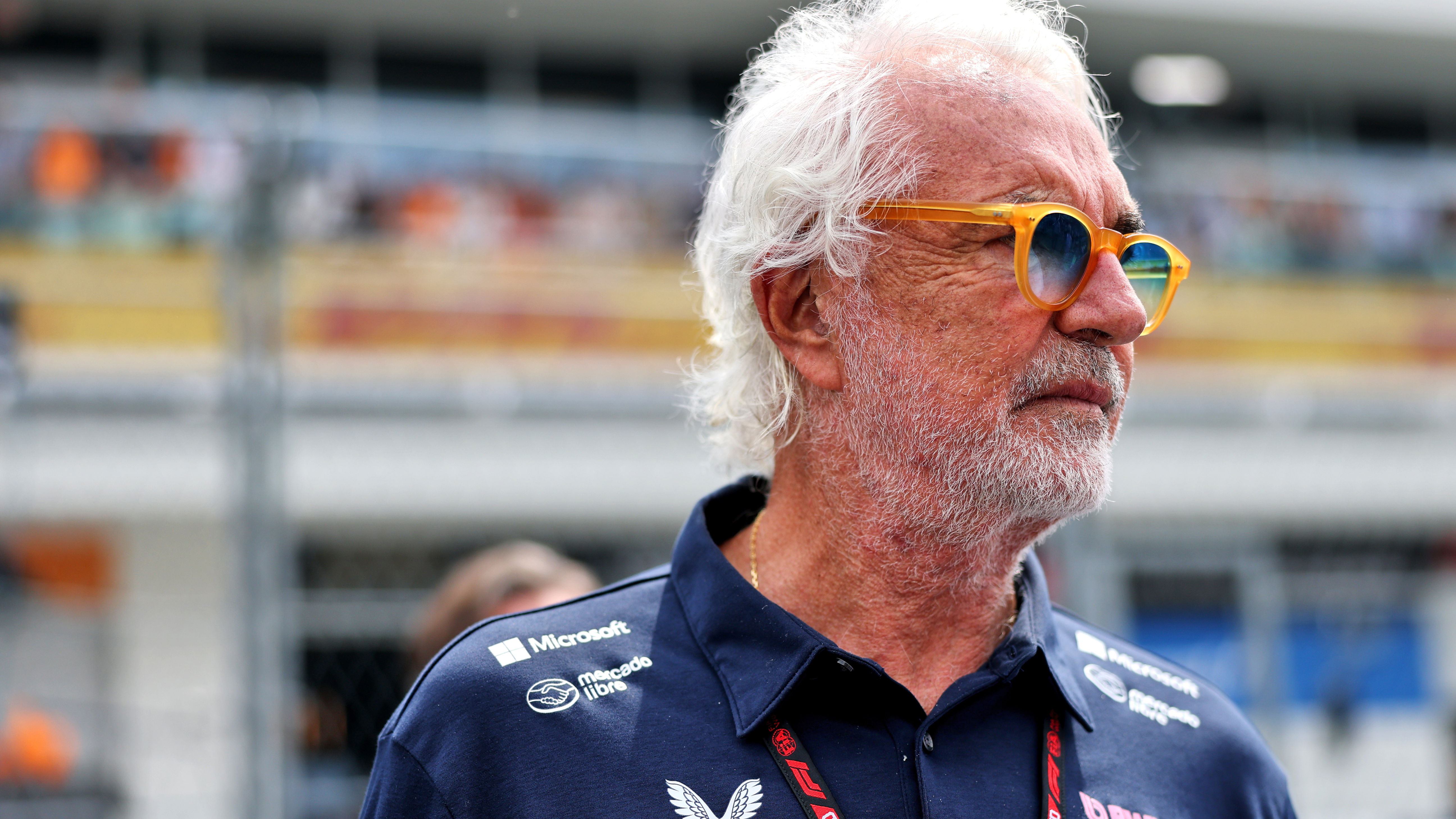 Alpine advisor Flavio Briatore on the grid in Miami 