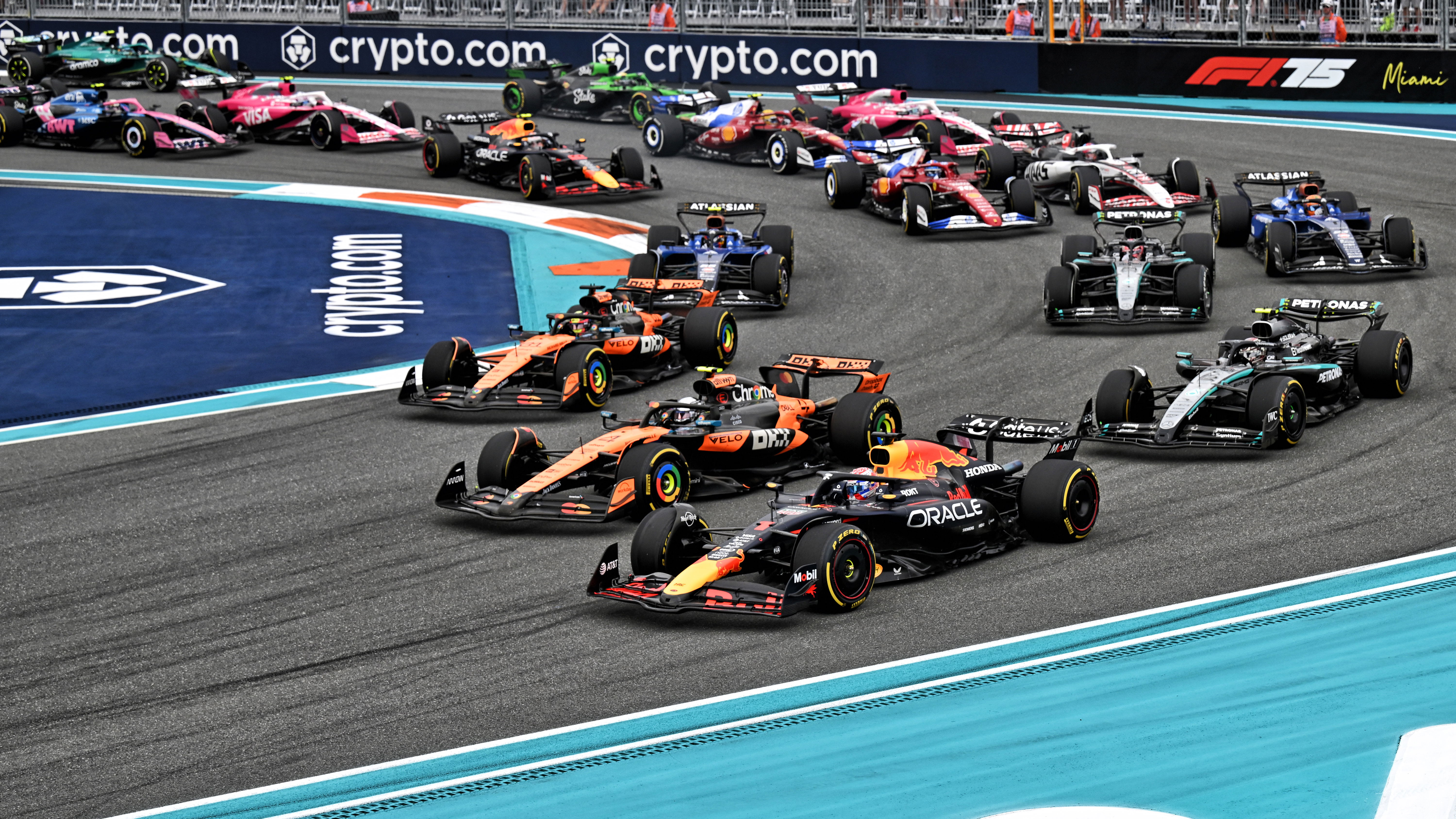 The start of the Miami Grand Prix