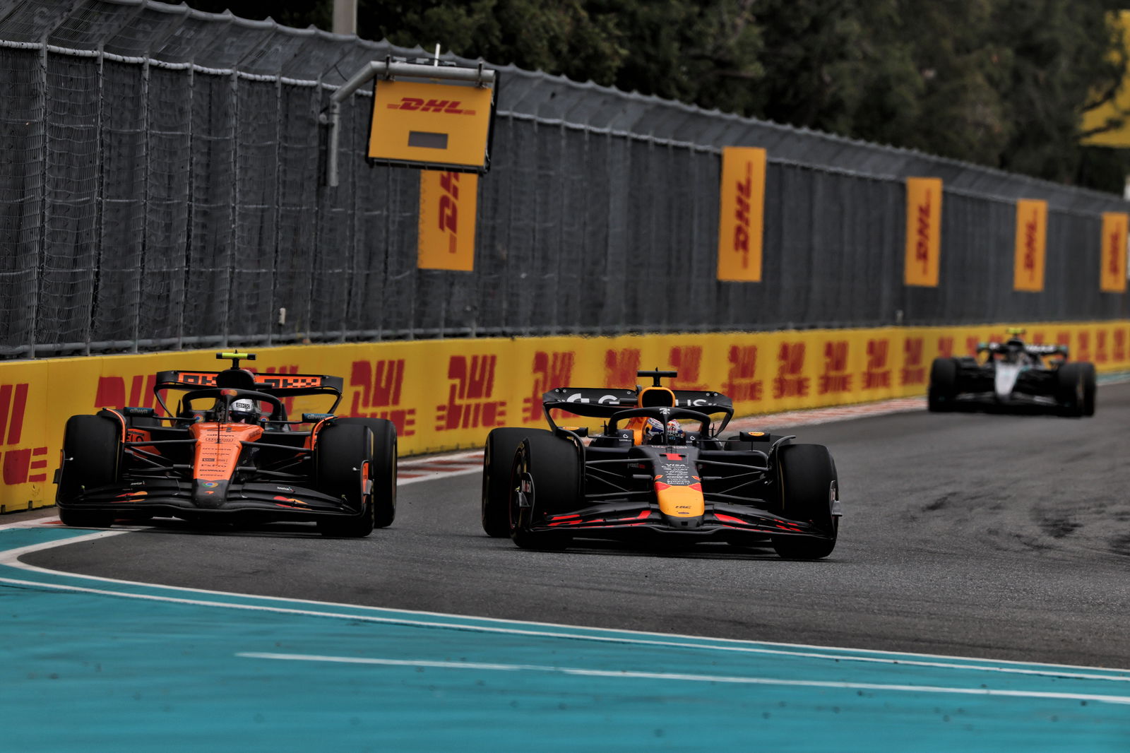 Lando Norris and Max Verstappen