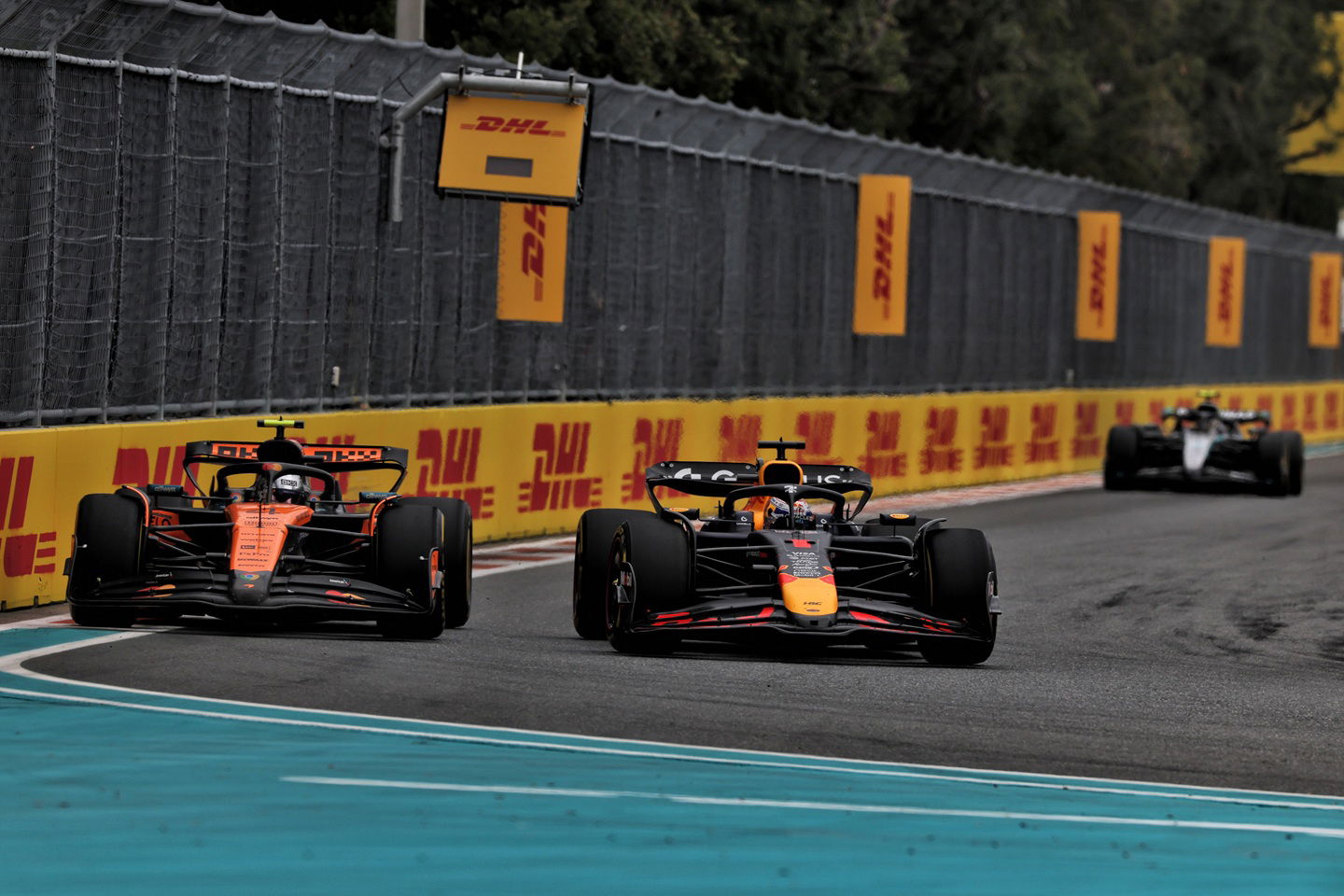 Max Verstappen and Lando Norris
