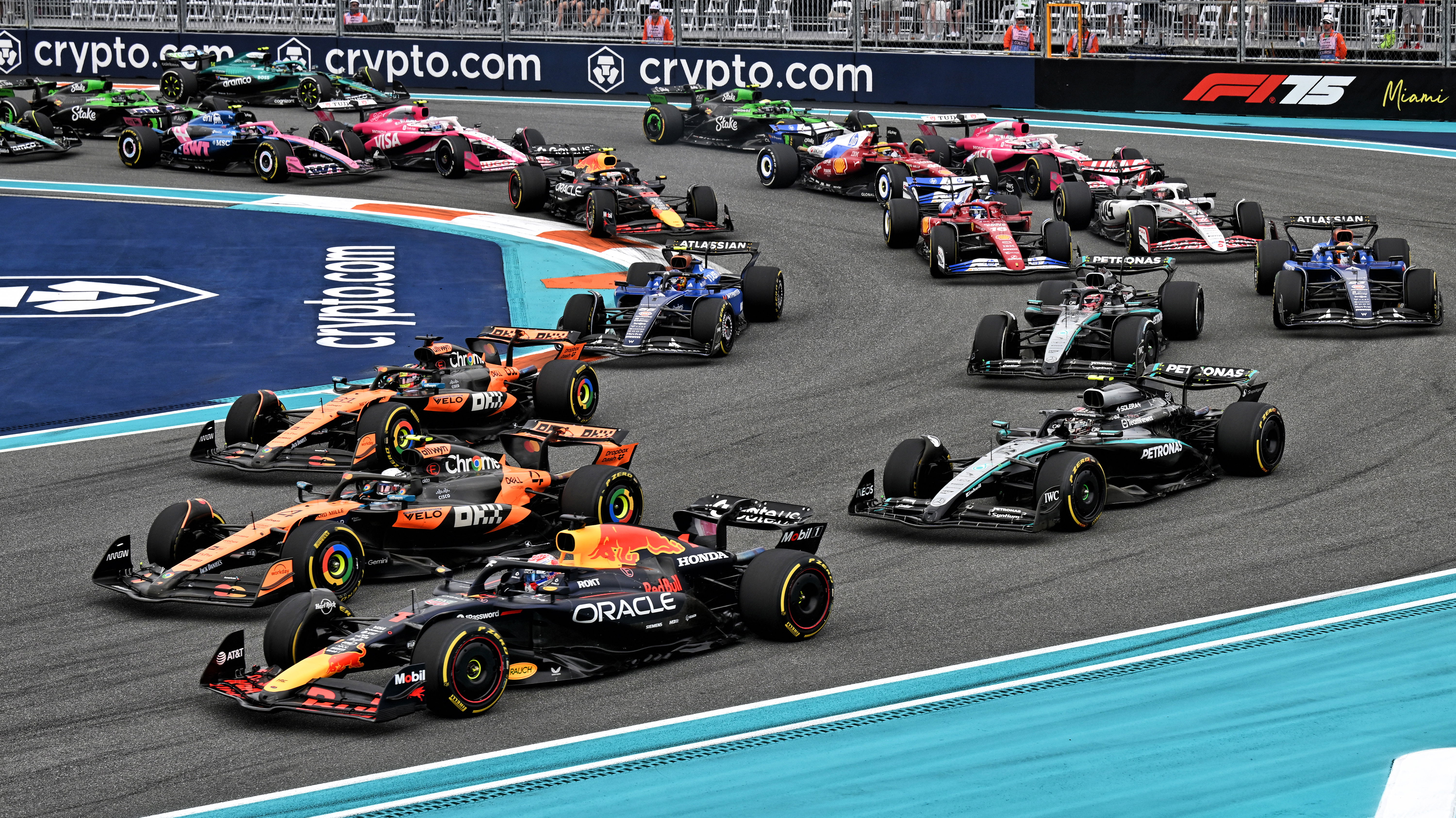 The start of the Miami Grand Prix