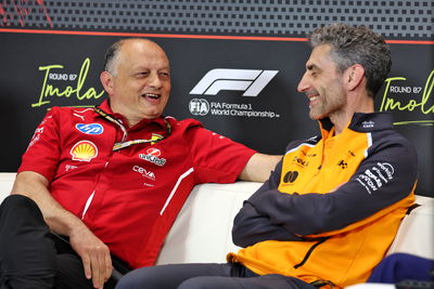 Ferrari's Fred Vasseur and McLaren's Stella