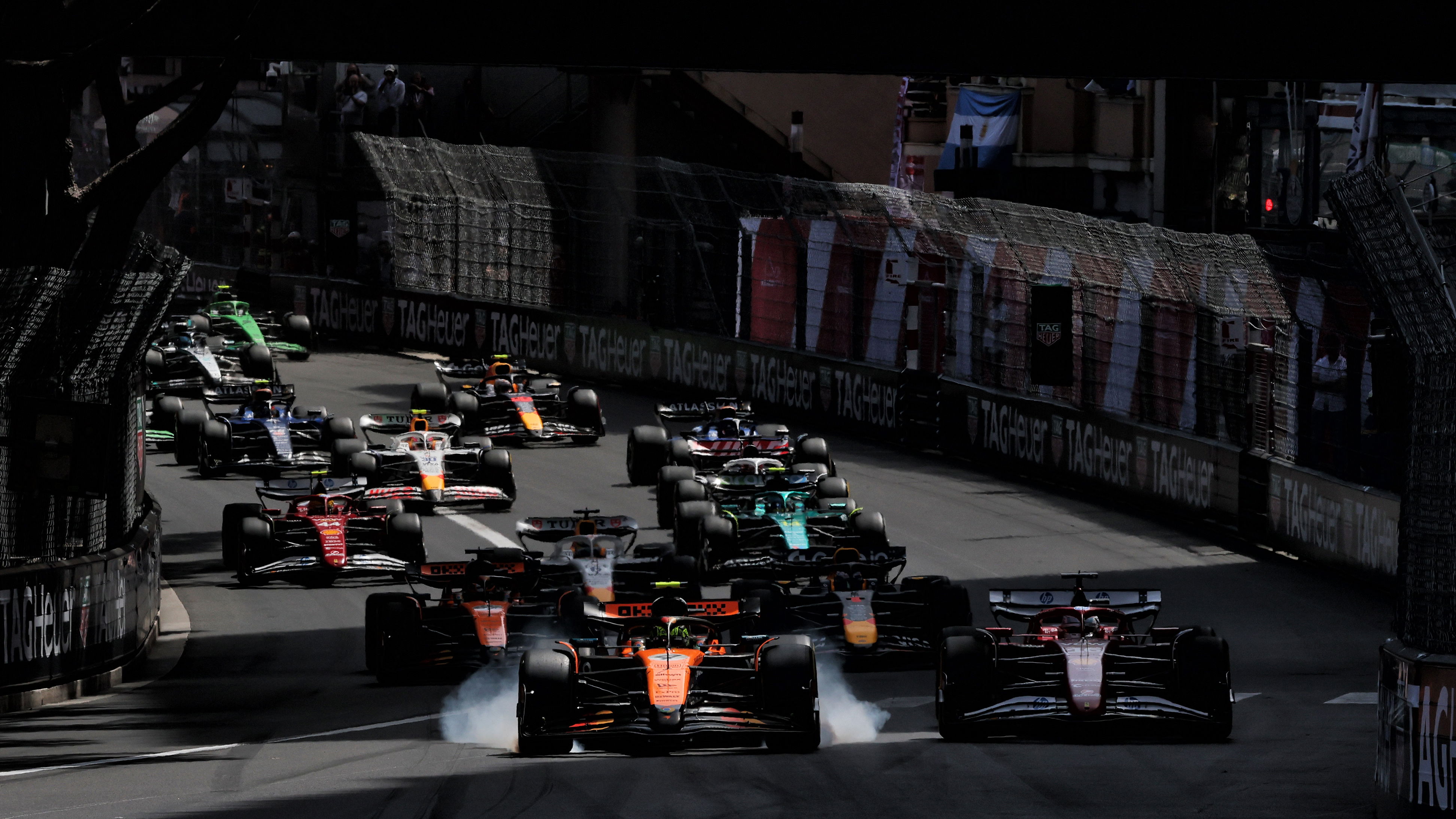 Start of the Monaco Grand Prix 