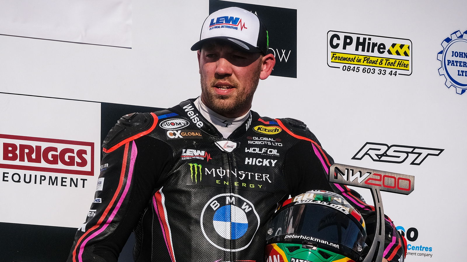 Peter Hickman, 2025 North West 200 podium.