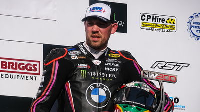 Peter Hickman, 2025 North West 200 podium.