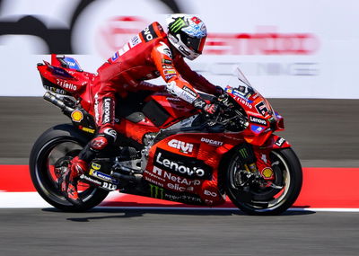 Francesco Bagnaia, braking, 2025 Italian MotoGP
