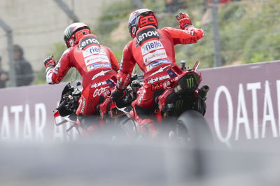 Marc Marquez, Francesco Bagnaia, 2025 MotoGP French Grand Prix. Credit: Gold and Goose.