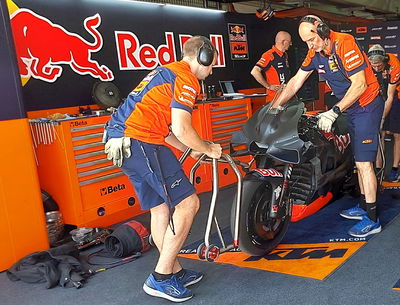New KTM aero at the Aragon MotoGP test