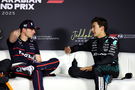 Max Verstappen and George Russell