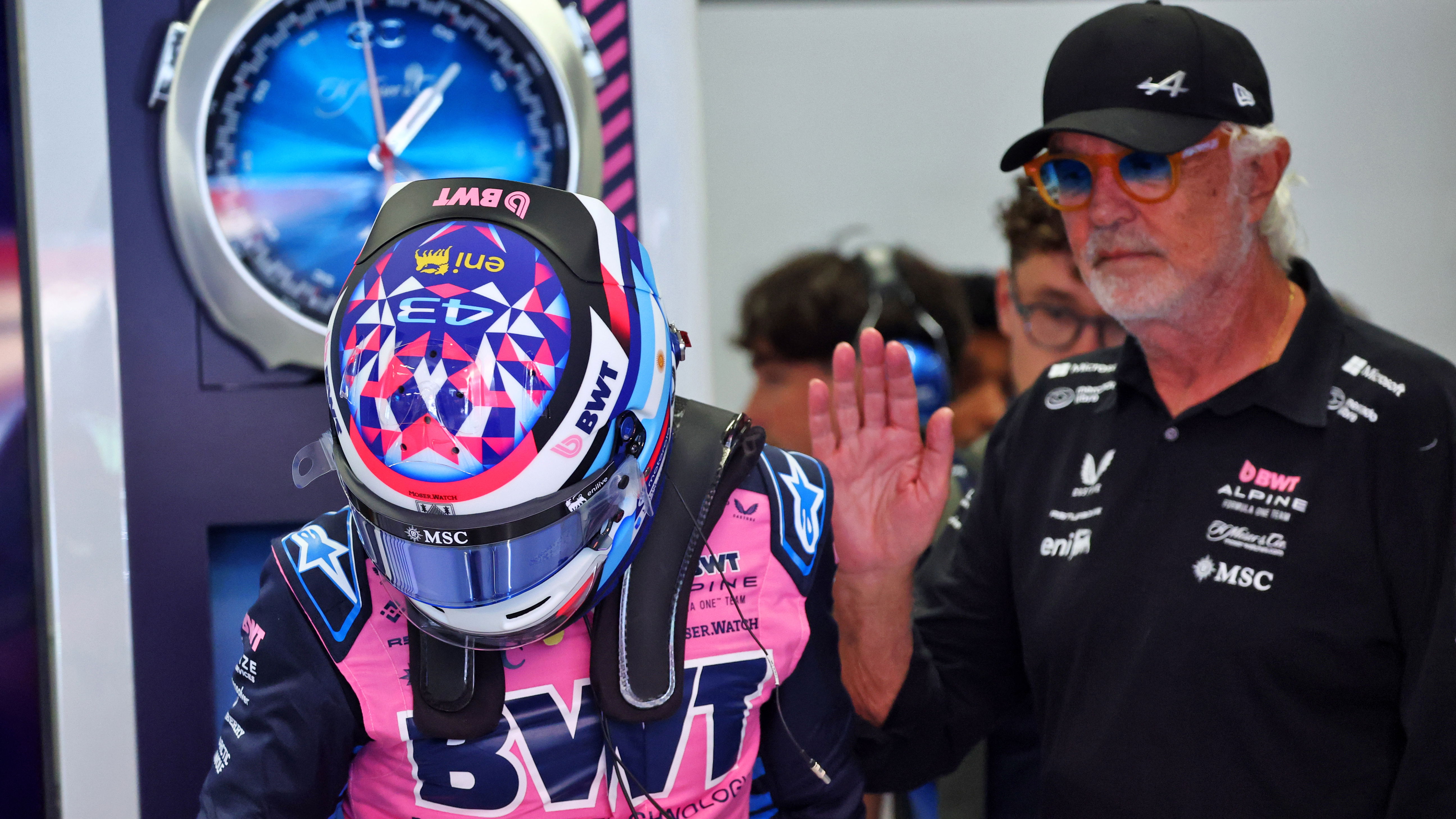 Franco Colapinto and Flavio Briatore
