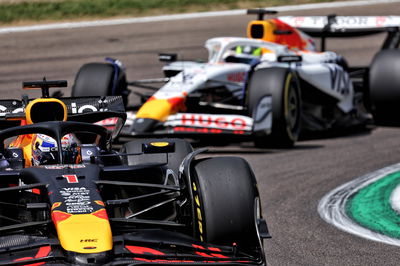 Max Verstappen and Isack Hadjar