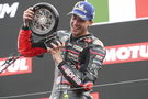 Marco Bezzecchi, 2025 MotoGP Dutch TT, podium. Credit: Gold and Goose.
