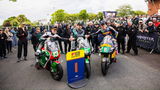 Dom Herbertson (left), Michael Dunlop (centre), Davey Todd (right)