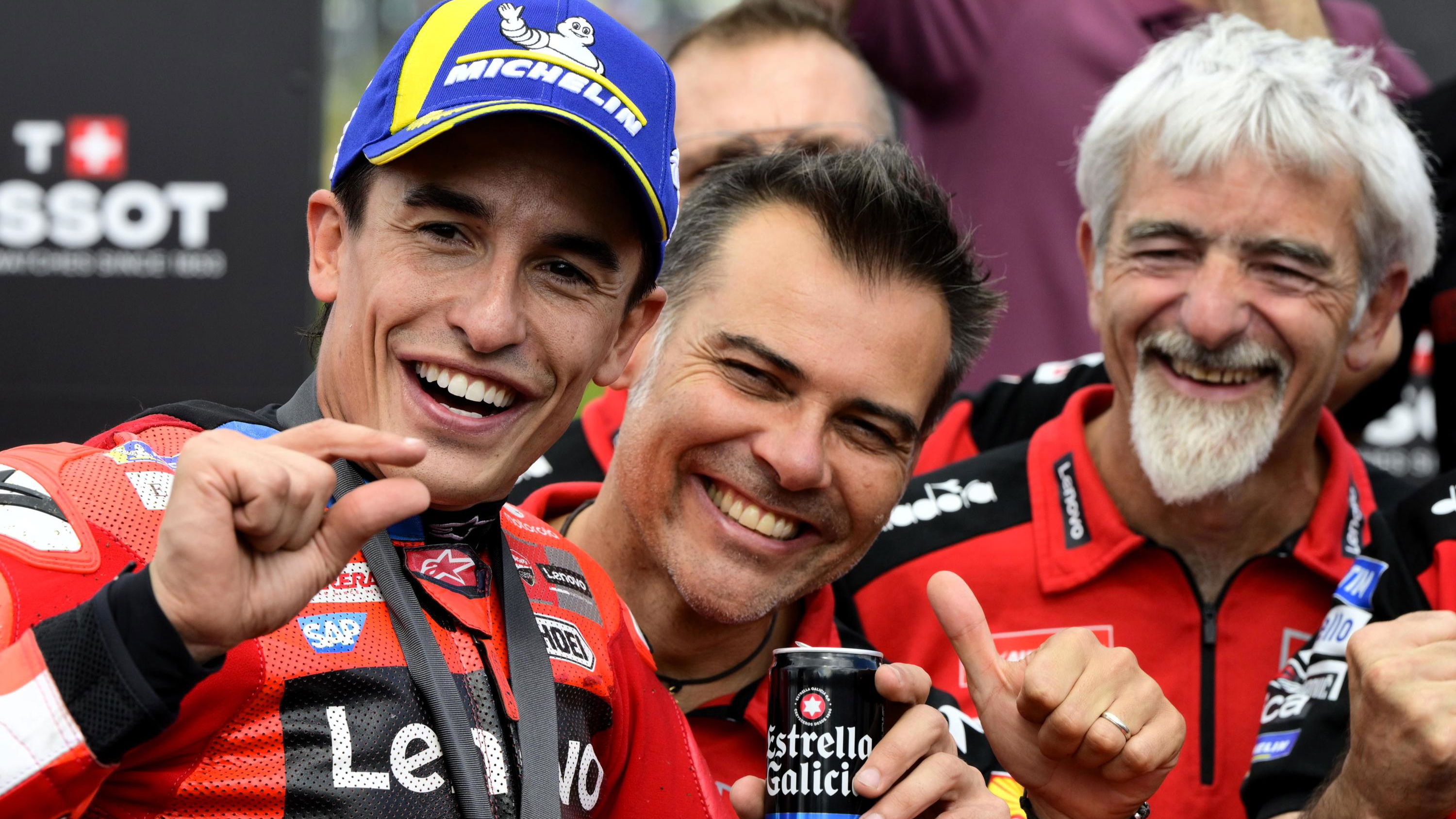 Marc Marquez, Marco Rigmamonti, Gigi Dall’Igna, 2025 Czech MotoGP Sprint
