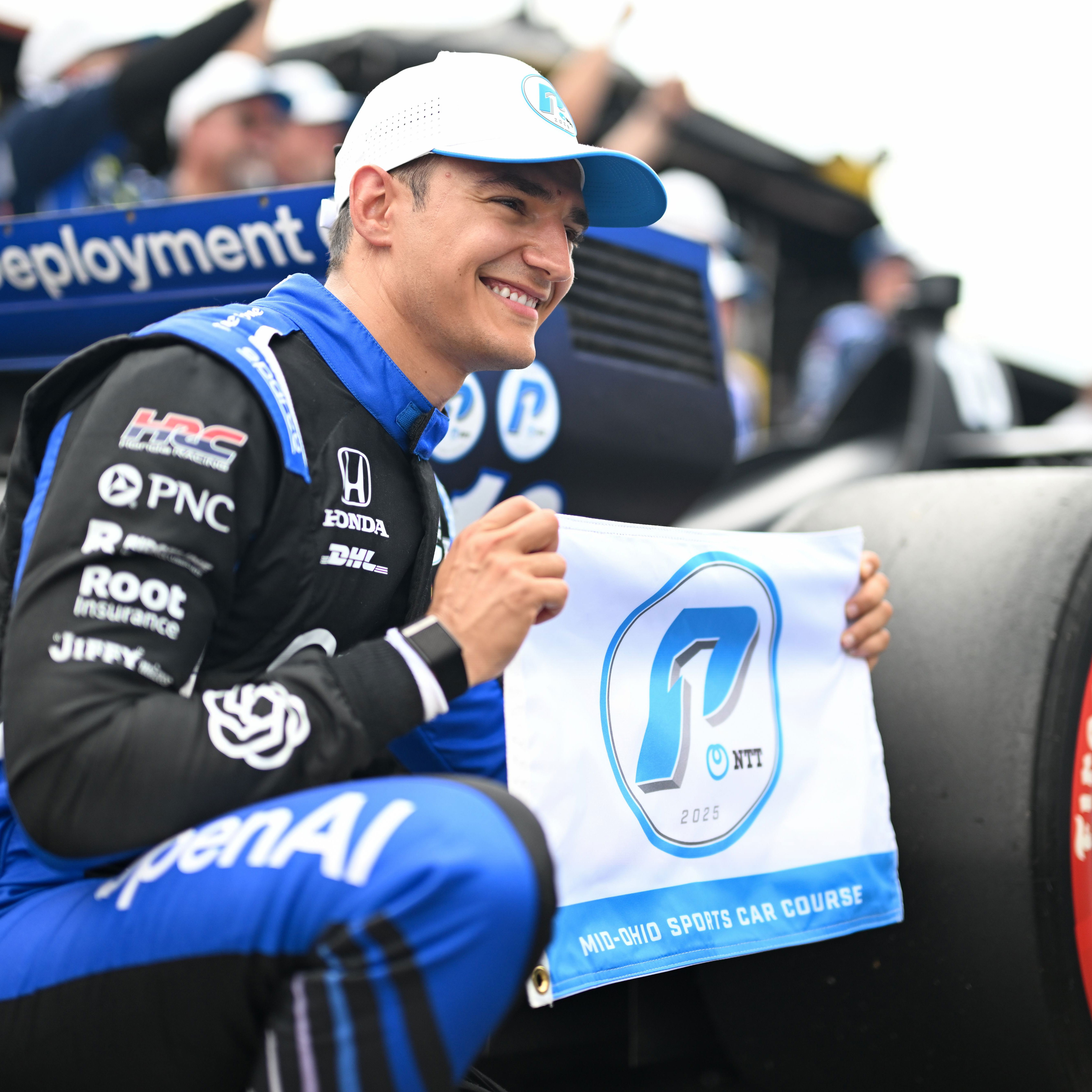 Alex Palou will start on pole for the Indy 200 Mid-Ohio race.
