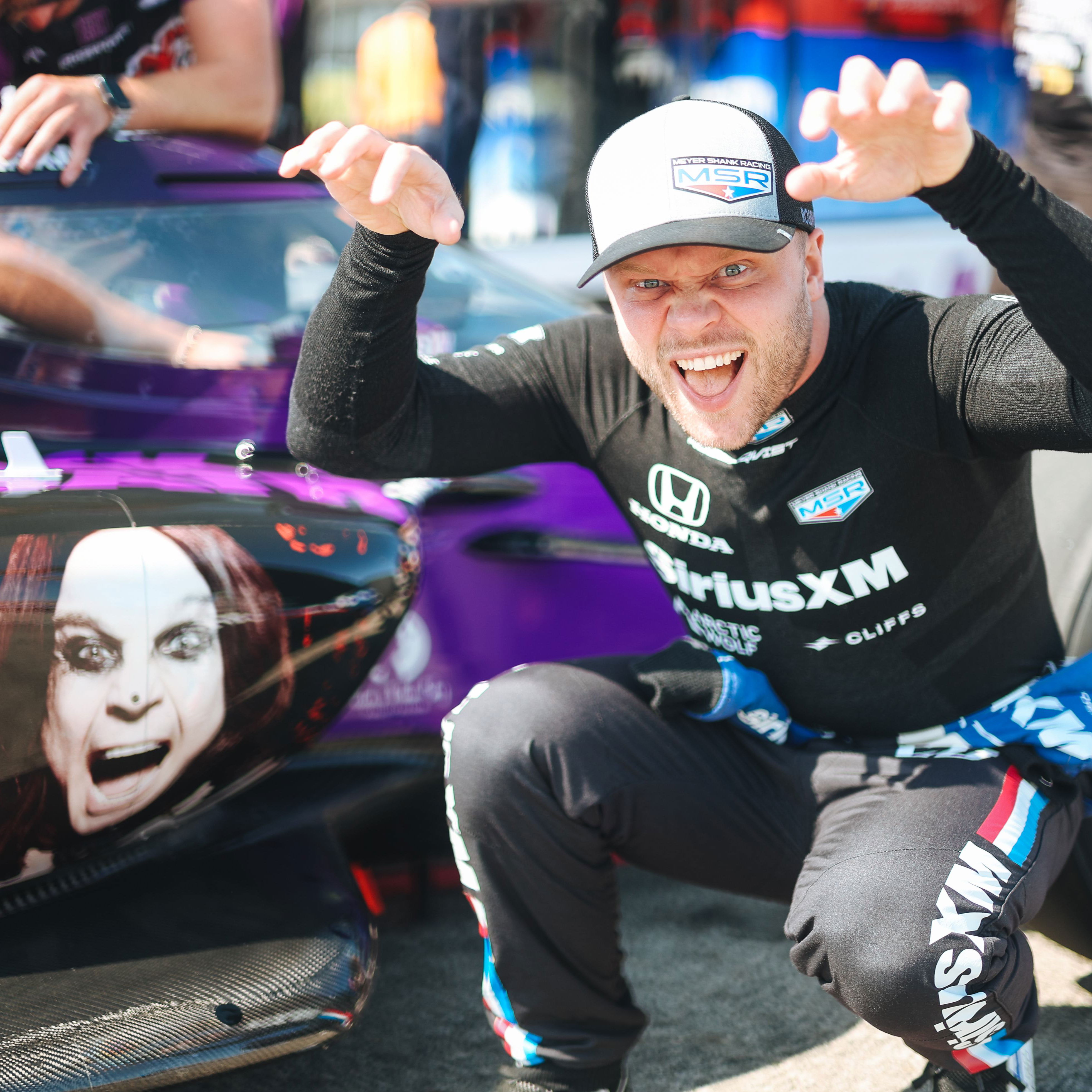 Felix Rosenqvist topped the Warm Up session at Mid-Ohio