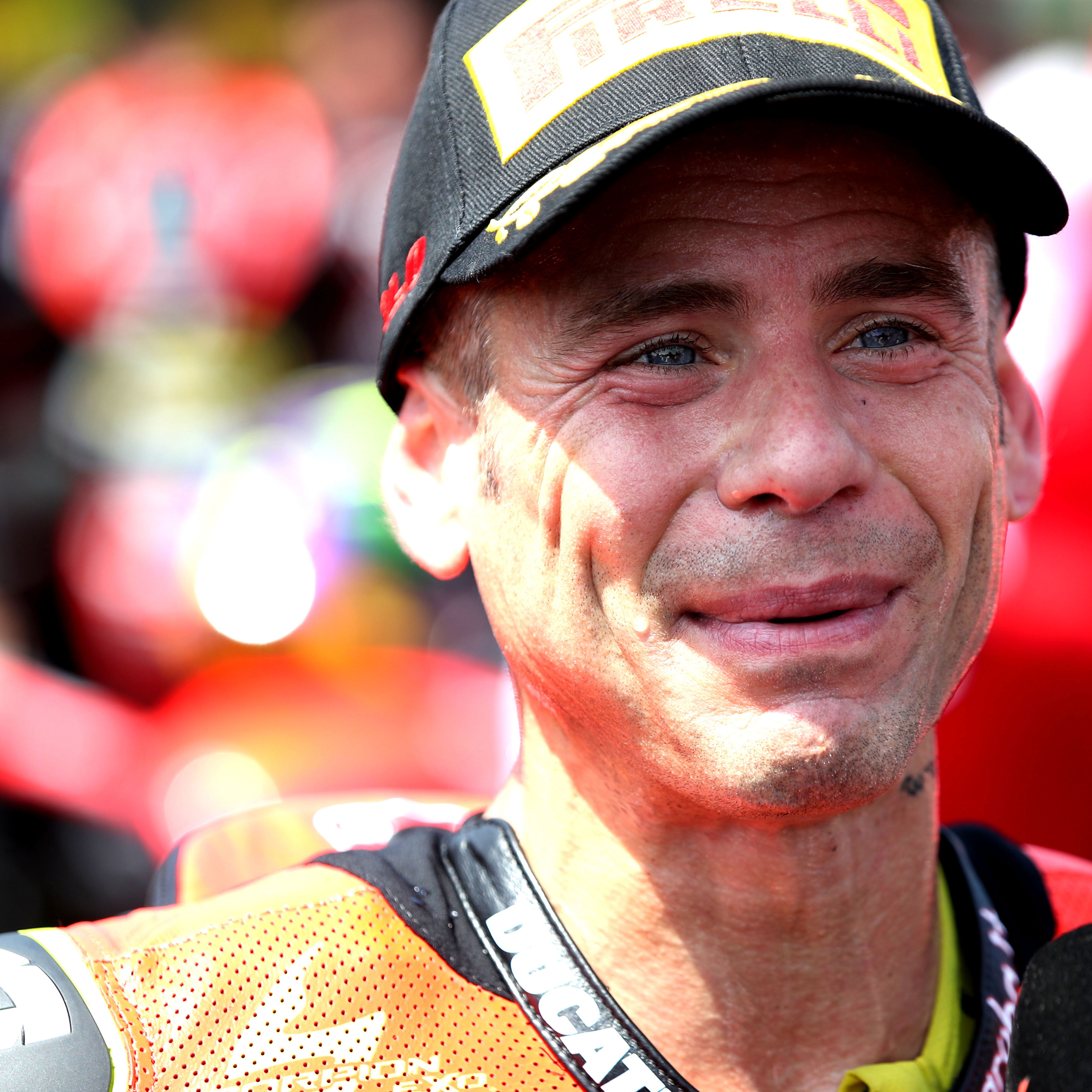 Alvaro Bautista, 2025 Emilia-Romagna WorldSBK, parc ferme. Credit: Gold and Goose.