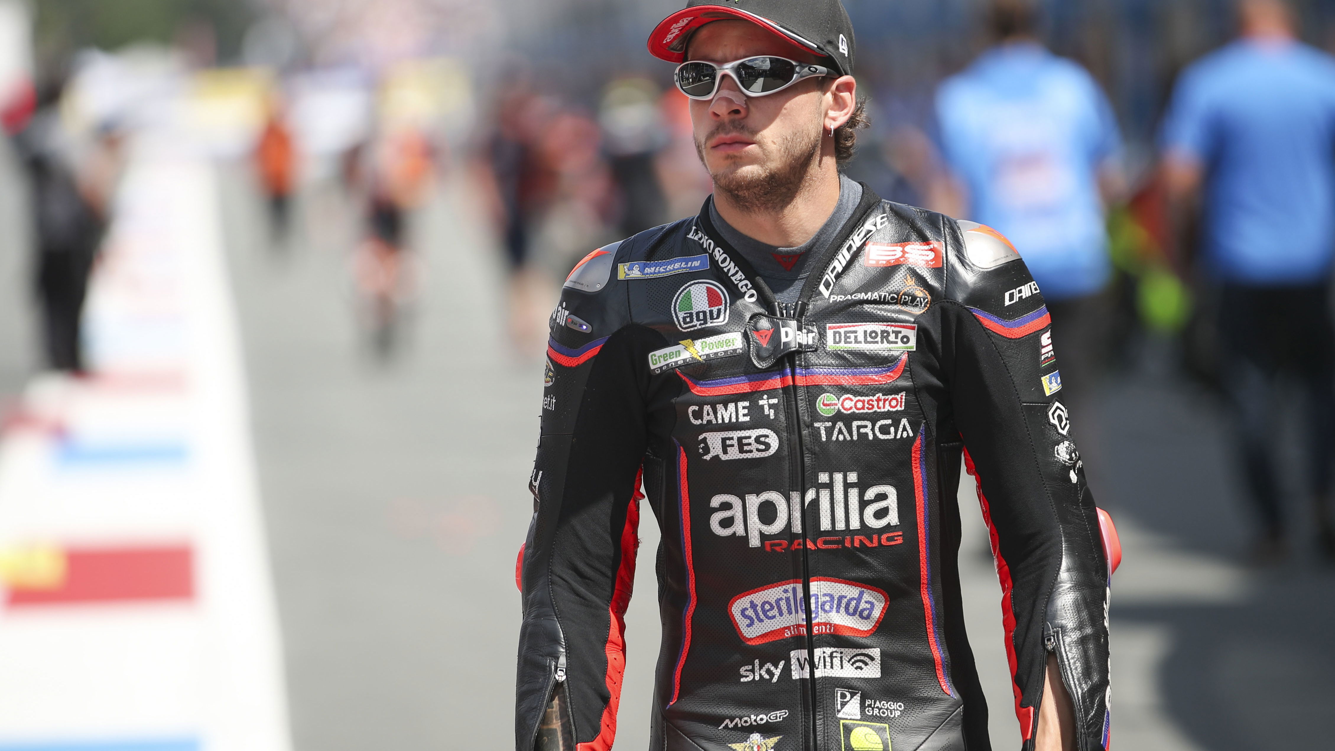 Marco Bezzecchi, 2025 MotoGP Dutch TT, pit lane. Credit: Gold and Goose.