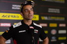 Danilo Petruccu, 2025 Hungarian WorldSBK, media debrief. Credit: Gold and Goose.