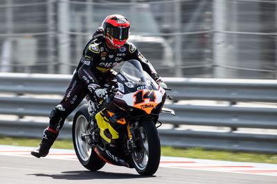 Sam Lowes, 2025 Hungarian WorldSBK. Credit: Gold and Goose.