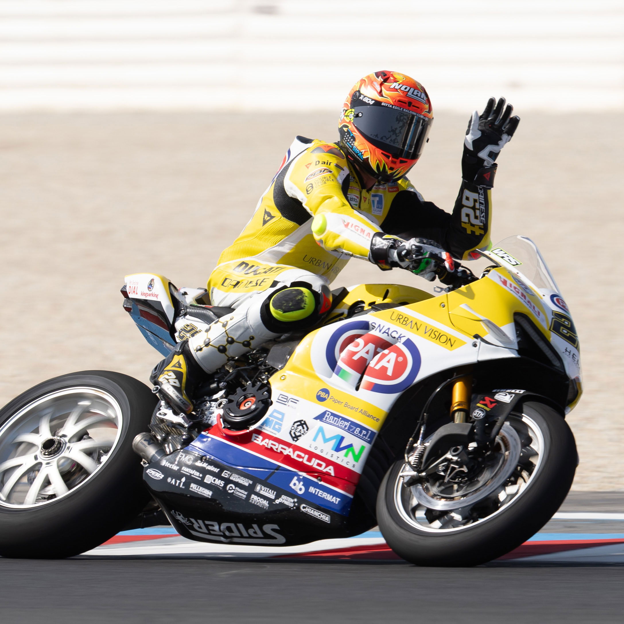 Andrea Iannone, 2025 Hungarian WorldSBK. Credit: Gold and Goose.