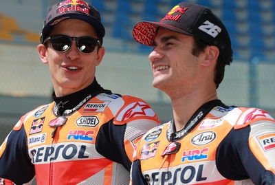 Marc Marquez, Dani Pedrosa, 2018 MotoGP Qatar Test. Credit: Gold and Goose.