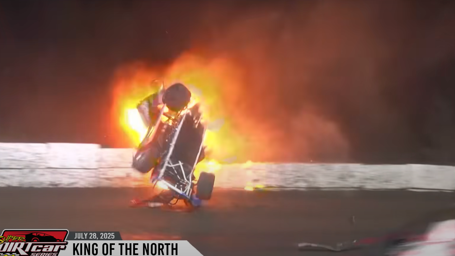 Stewart Friesen's crash