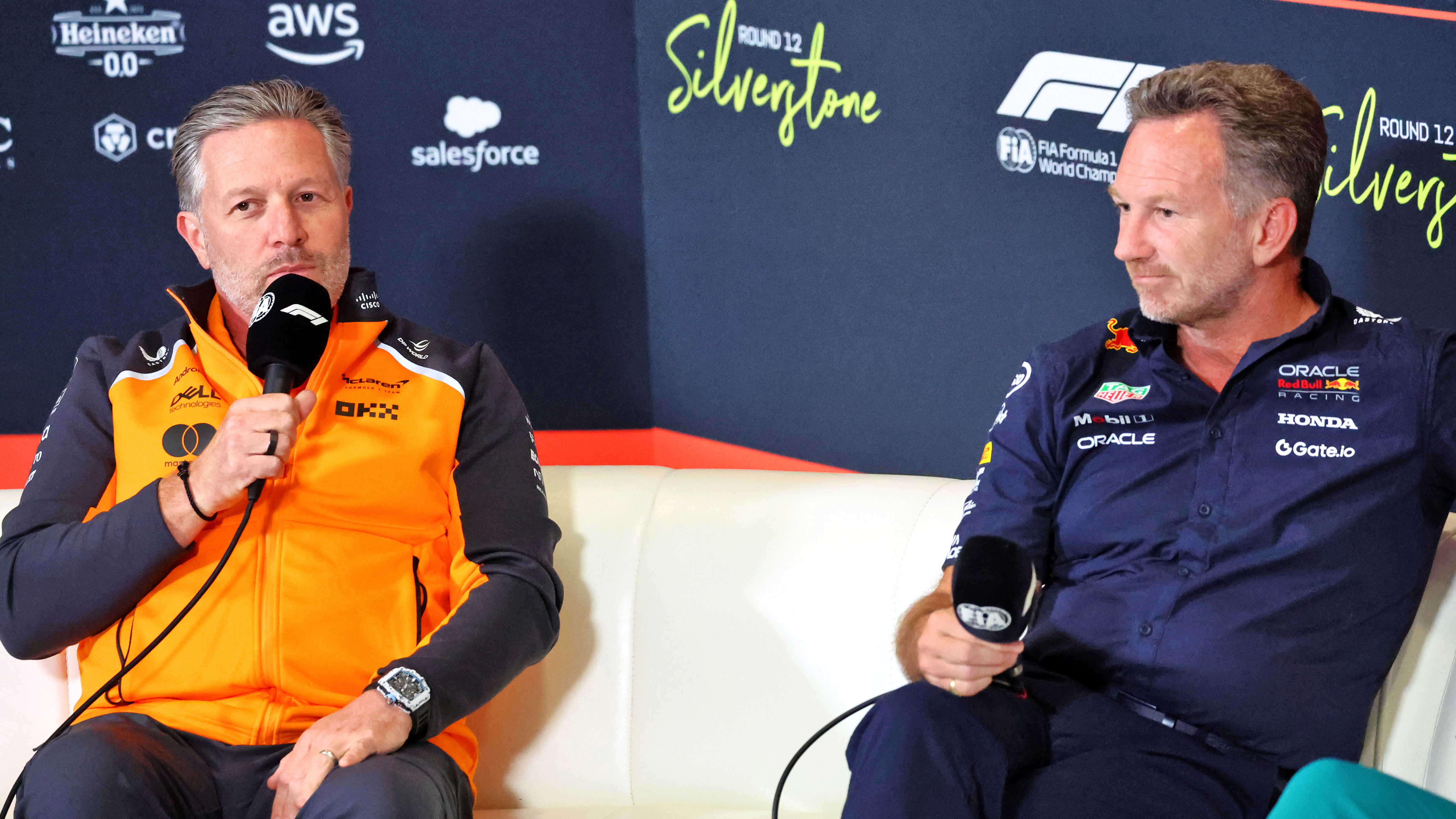 Zak Brown and Christian Horner 