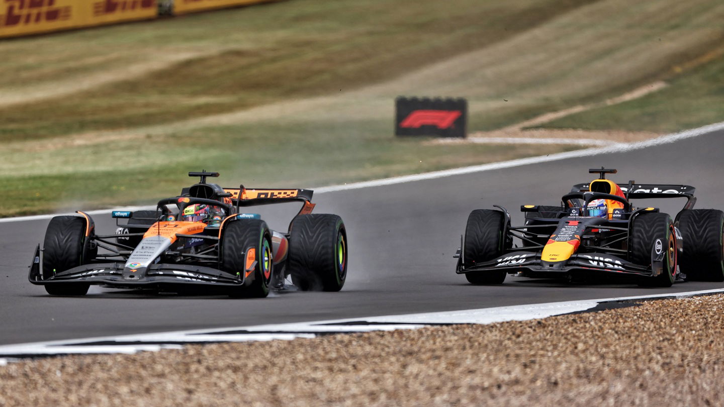 Oscar Piastri and Max Verstappen