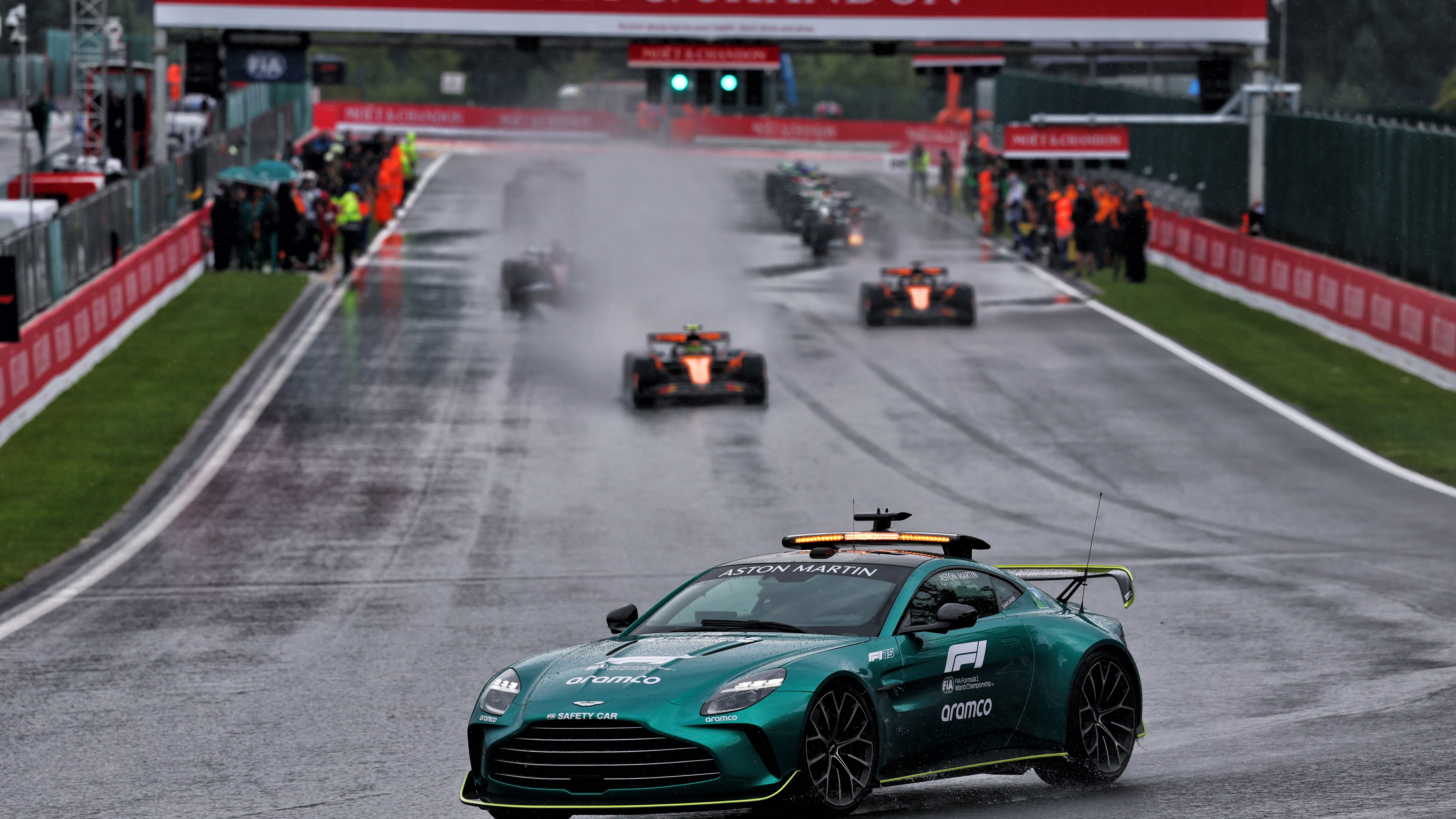 The Belgian Grand Prix has been red-flagged