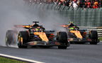 Oscar Piastri passes Lando Norris for the lead